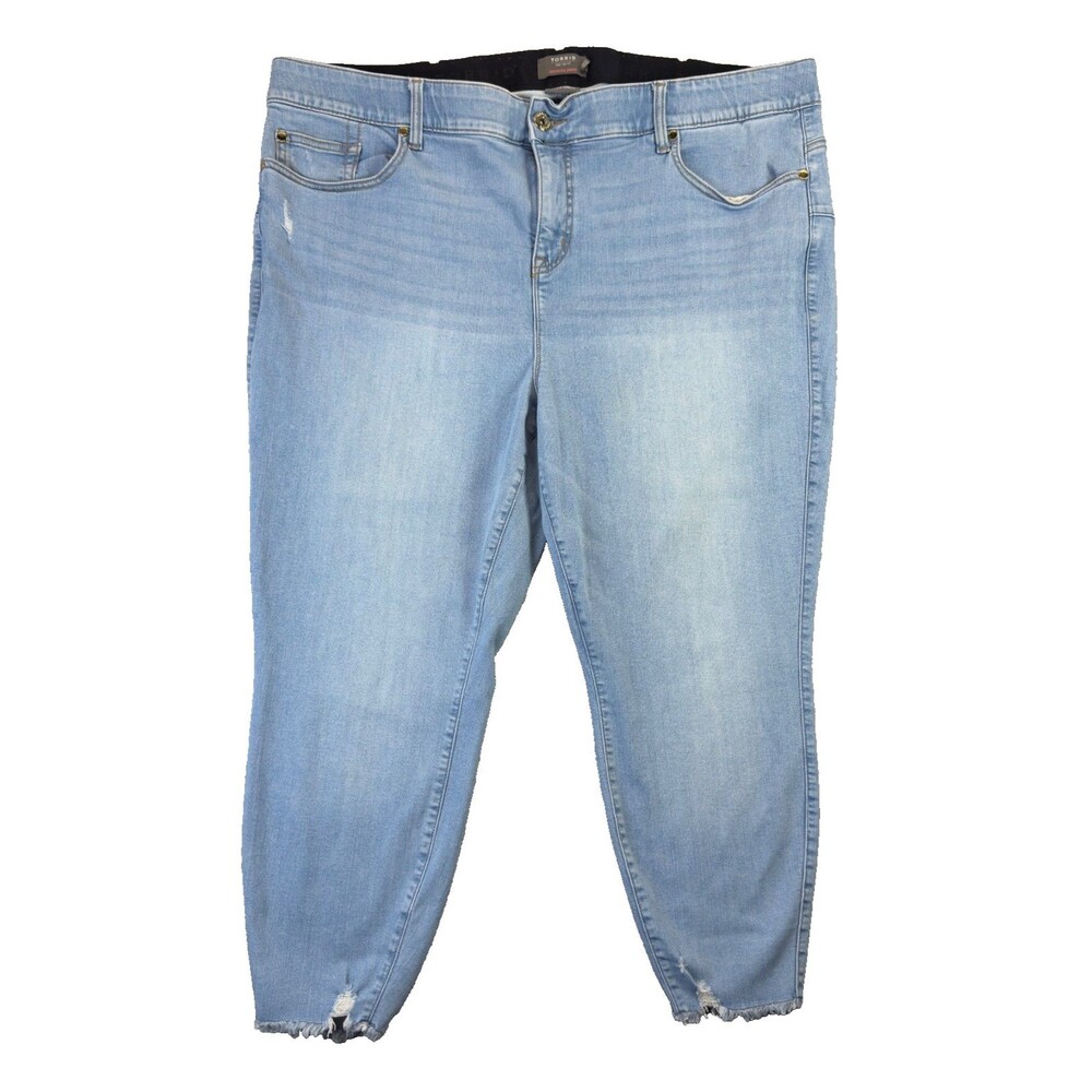 Torrid Jeans Womens 26R Blue Bombshell Skinny Premium Stretch Denim Medium Wash